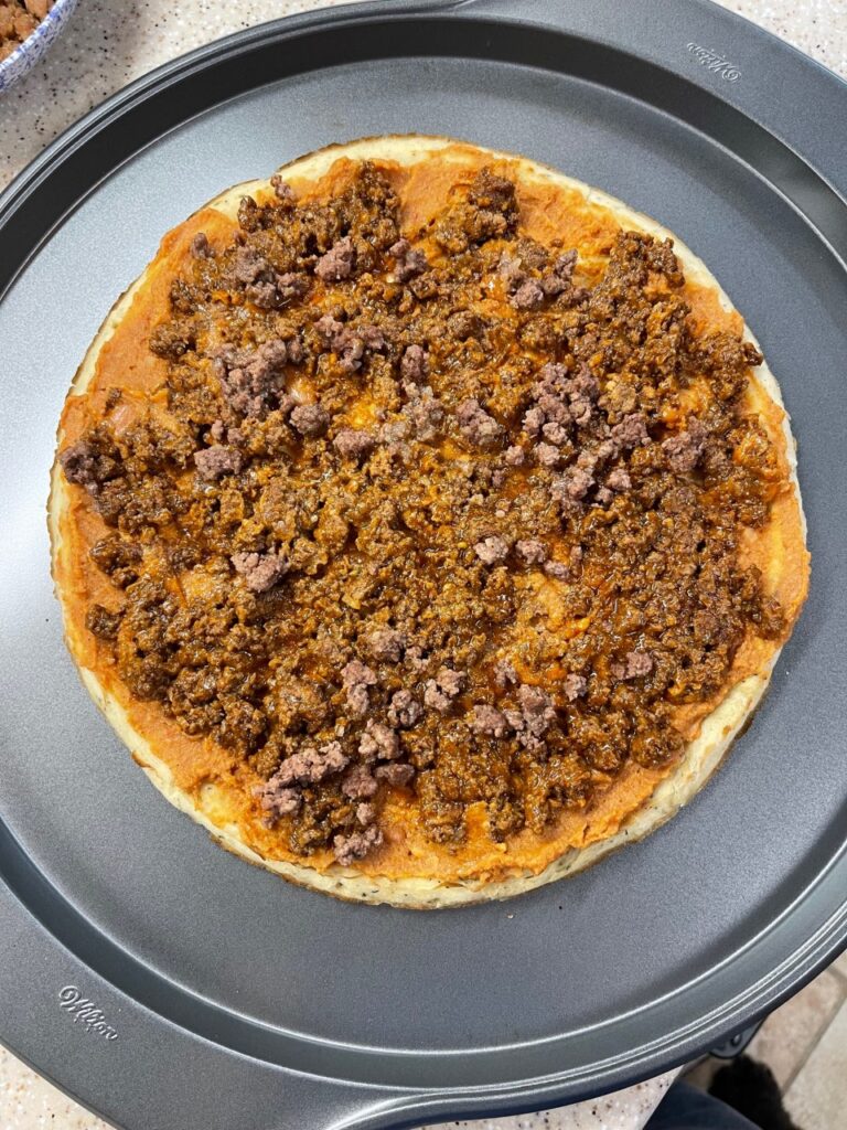 Taco pizza